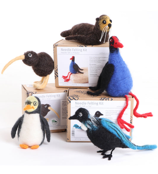 NZ wildlife series – Needle felting kits